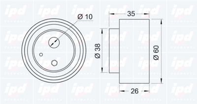 ROLA INTINZATOR CUREA DISTRIBUTIE IPD 141061 1