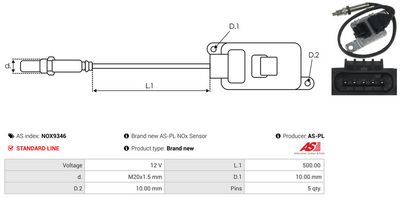 SENZOR NOX INJECTIE ADITIV AS-PL NOX9346 2