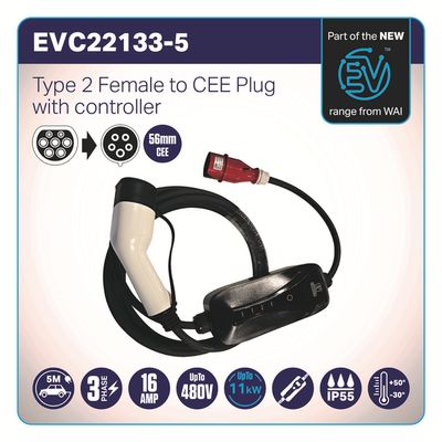 Nabíjecí kabel, elektromobil WAI EVC22133-5