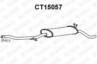 Глушитель выхлопных газов конечный VENEPORTE CT15057 для CITROËN C15