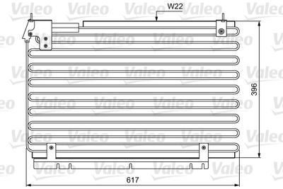Конденсатор, кондиционер VALEO 814034