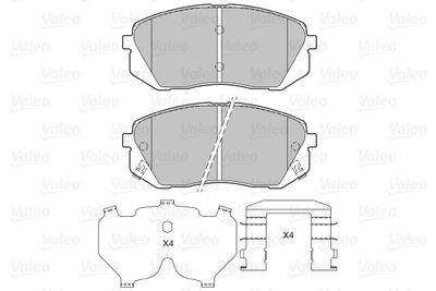 Brake Pad Set, disc brake 601322