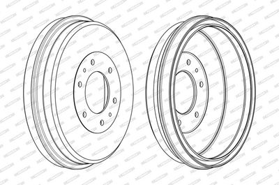 BREMSTROMMEL FERODO FDR329793 3