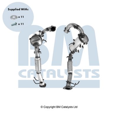 Filtr sadzy / filtr cząstek stałych, układ wydechowy BM CATALYSTS 2064103