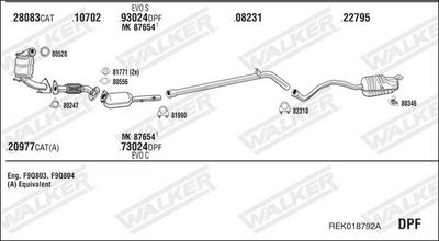 SISTEM DE ESAPAMENT WALKER REK018792A