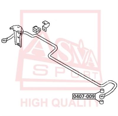 Втулка, стабилизатор ASVA 0407-009 для MITSUBISHI SPACE