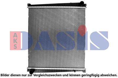 Радиатор, охлаждение двигателя AKS DASIS 390041N для RENAULT TRUCKS MASCOTT