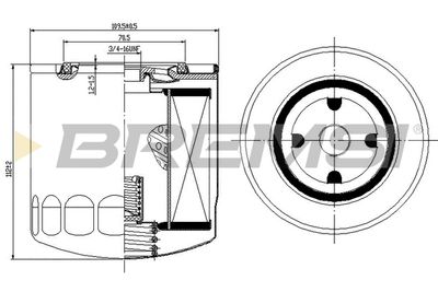 Масляный фильтр BREMSI FL1295 для RENAULT TRUCKS B