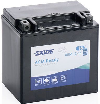Стартерная аккумуляторная батарея EXIDE AGM12-16 для KAWASAKI VULCAN