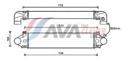 INTERCOOLER COMPRESOR AVA Clever Choice VO4190