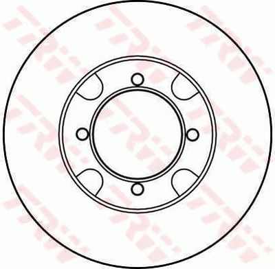 TRW DF2589 Тормозные диски  для MAZDA 626 II Hatchback (GC) 1.6