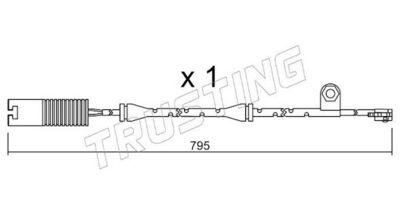 SENZOR DE AVERTIZARE UZURA PLACUTE DE FRANA TRUSTING SU152
