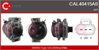 Генератор CASCO CAL40415AS для JEEP GRAND CHEROKEE