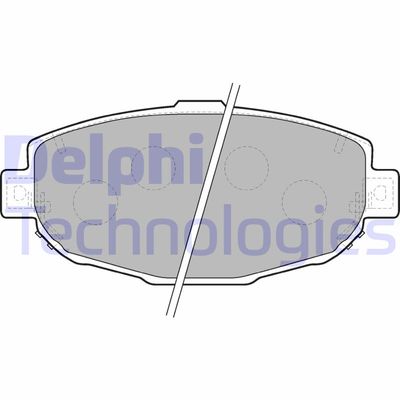 Комплект тормозных колодок, дисковый тормоз DELPHI LP1661 для TOYOTA ALTEZZA