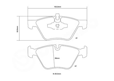 SET PLACUTE FRANA DE PERFORMANTA BREMBO 07B31482 2