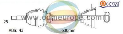 Приводной вал Multiparts 18-081301 для MITSUBISHI SPACE