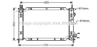 AVA QUALITY COOLING FDM388 Деталь для FORD FOCUS I (DAW, DBW) 1.8 16V BiFuel AVA QUALITY COOLING FDM388 Деталь для FORD FOCUS I (DAW, DBW) 1.8 16V BiFuel
