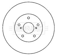 BORG & BECK BBD4805 Тормозные диски  для LEXUS IS II (_E2_) 200d (ALE20_)