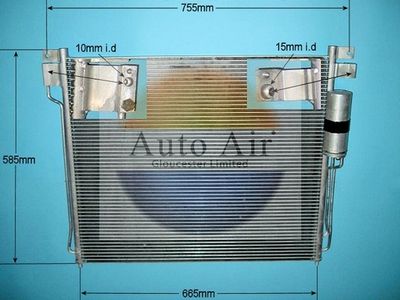 Condenser, air conditioning Auto Air Gloucester 16-0003