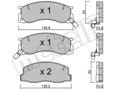 SET PLACUTE FRANA FRANA DISC METELLI 2202810