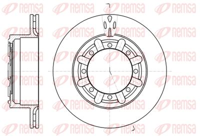 Тормозной диск REMSA 61170.10 для RENAULT TRUCKS MASCOTT