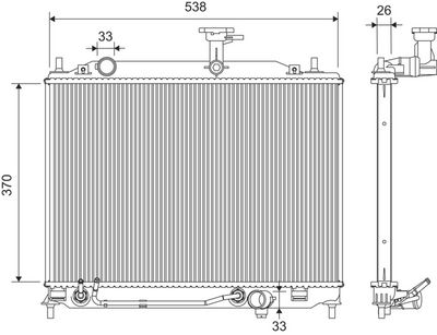 RADIATOR RACIRE MOTOR VALEO 701415