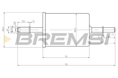 BREMSI FE0062 Топливный фильтр  для FIAT BARCHETTA (Фиат Барчетта)