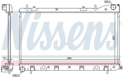 Radiator, engine cooling 67726