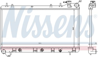 Radiator, engine cooling 64186