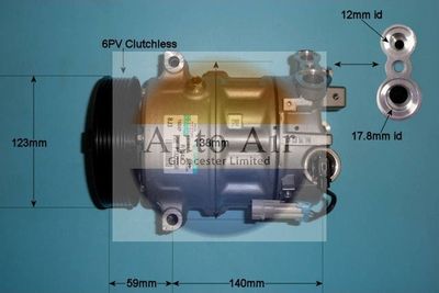 Compressor, air conditioning Auto Air Gloucester 14-7473