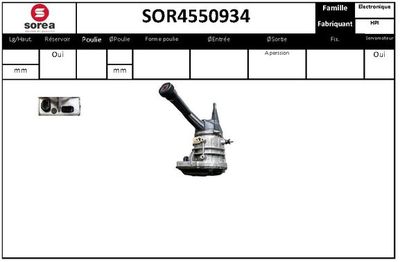 SNRA Hydraulikpumpe, Lenkung (SOR4550934)