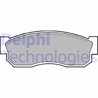Комплект тормозных колодок, дисковый тормоз DELPHI LP261 для SUBARU LIBERO