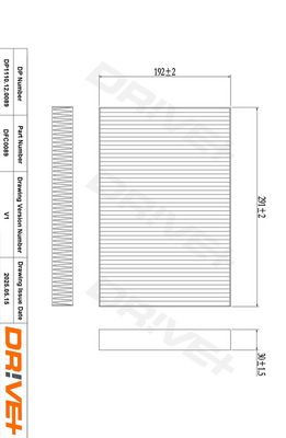 FILTER INNENRAUMLUFT DR!VE+ DP1110120089 0