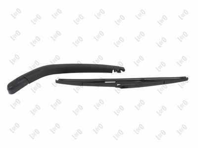 Wiper arm set, window cleaning