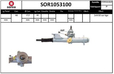 Рулевой механизм EAI SOR1053100 для VW SANTANA