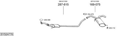 ABGASANLAGE BOSAL SYS24776
