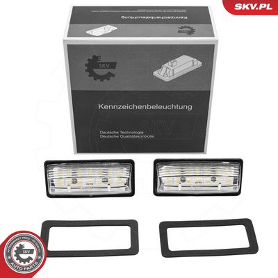 ESEN SKV - Osvetlenie poznávacej značky NISSAN , 72SKV625