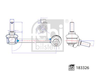 Тяга / стойка, стабилизатор FEBI BILSTEIN 183326 для BMW iX3