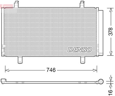DENSO Kondensator, Klimaanlage (DCN50048)