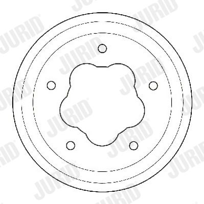 Тормозной барабан JURID 329188J для FORD TRANSIT