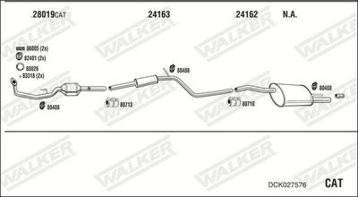Изпускателна система WALKER DCK027576