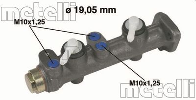 Главный тормозной цилиндр METELLI 05-0064 для FIAT 132