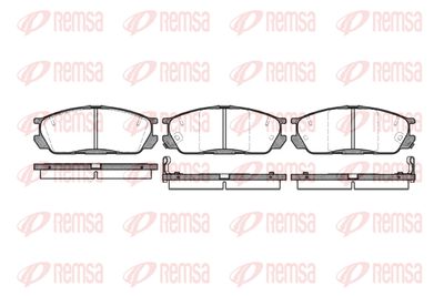 Комплект тормозных колодок, дисковый тормоз REMSA 0398.02 для MAZDA 929