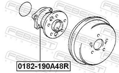 Ступица колеса 0182-190A48R