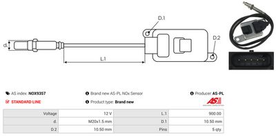 SENZOR NOX INJECTIE ADITIV AS-PL NOX9357 2