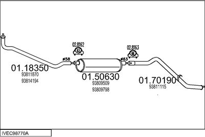 SISTEM DE ESAPAMENT MTS IVEC98770A034063