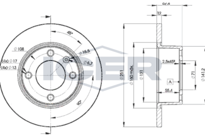 спирачен диск ICER 78BD7812-2