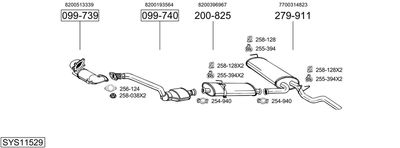 Układ wydechowy BOSAL SYS11529