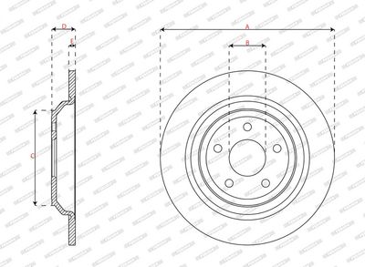 BREMSSCHEIBE FERODO DDF2977C 2