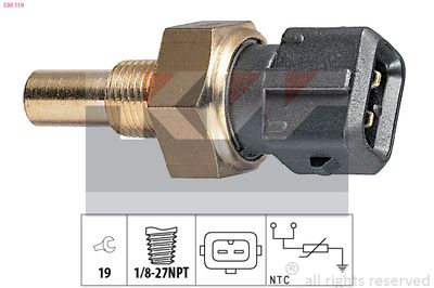 Czujnik, temperatura płynu chłodzącego KW 530 119